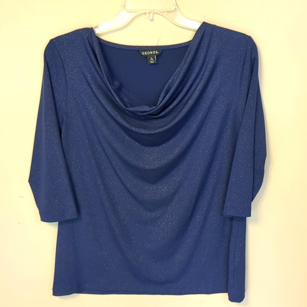 George Women's Shimmer Blue Blouse